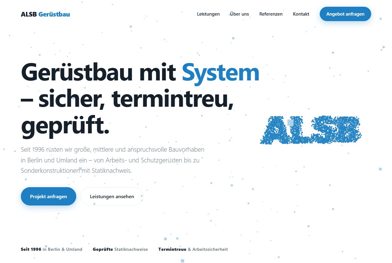 Gerüstbau — Musterprojekt