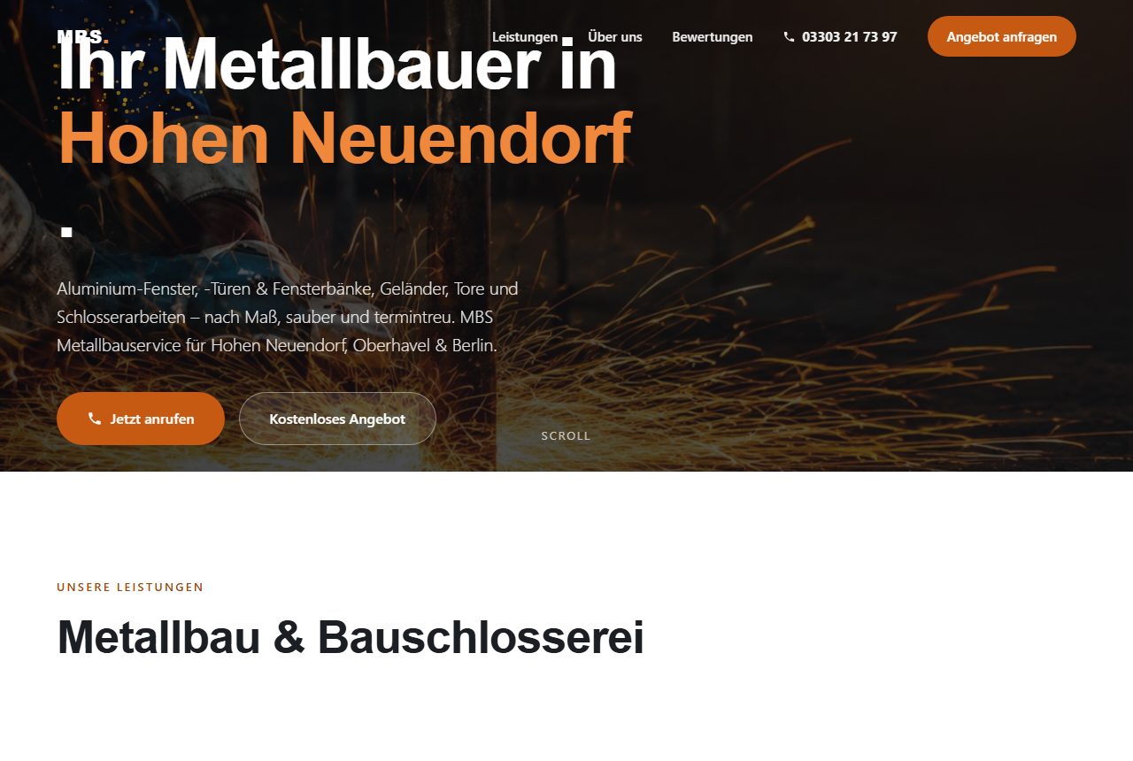 Metallbau — Musterprojekt