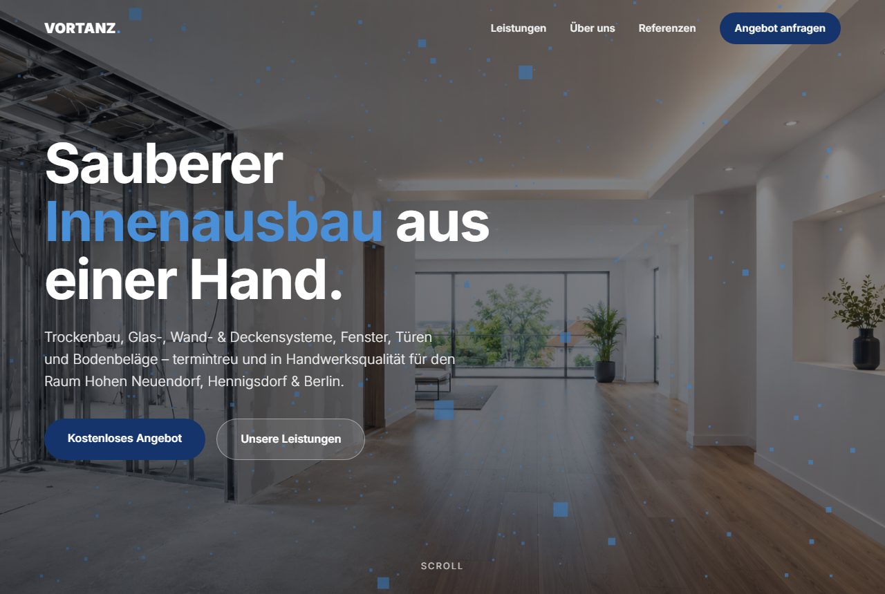 Trockenbau / Montage — Musterprojekt